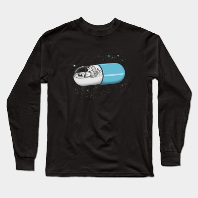 Space Capsule Long Sleeve T-Shirt by expo